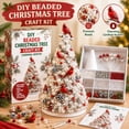 thumbnail image 2 of Neoargh Beaded Christmas Tree DIY Kit, Colorful Pearl Beaded Tree, Handmade Tabletop Decor with Sparkling Crystal Beads, Tree Topper Star for Surprise & Gift, 2 of 5