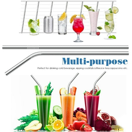 - Stainless Steel Reusable Fork Spoon Drinking Straw Chopsticks Flatware Storage Bag Cleaning Brush 7Pcs Set for Travel Camping Lunch Cutlery Kit