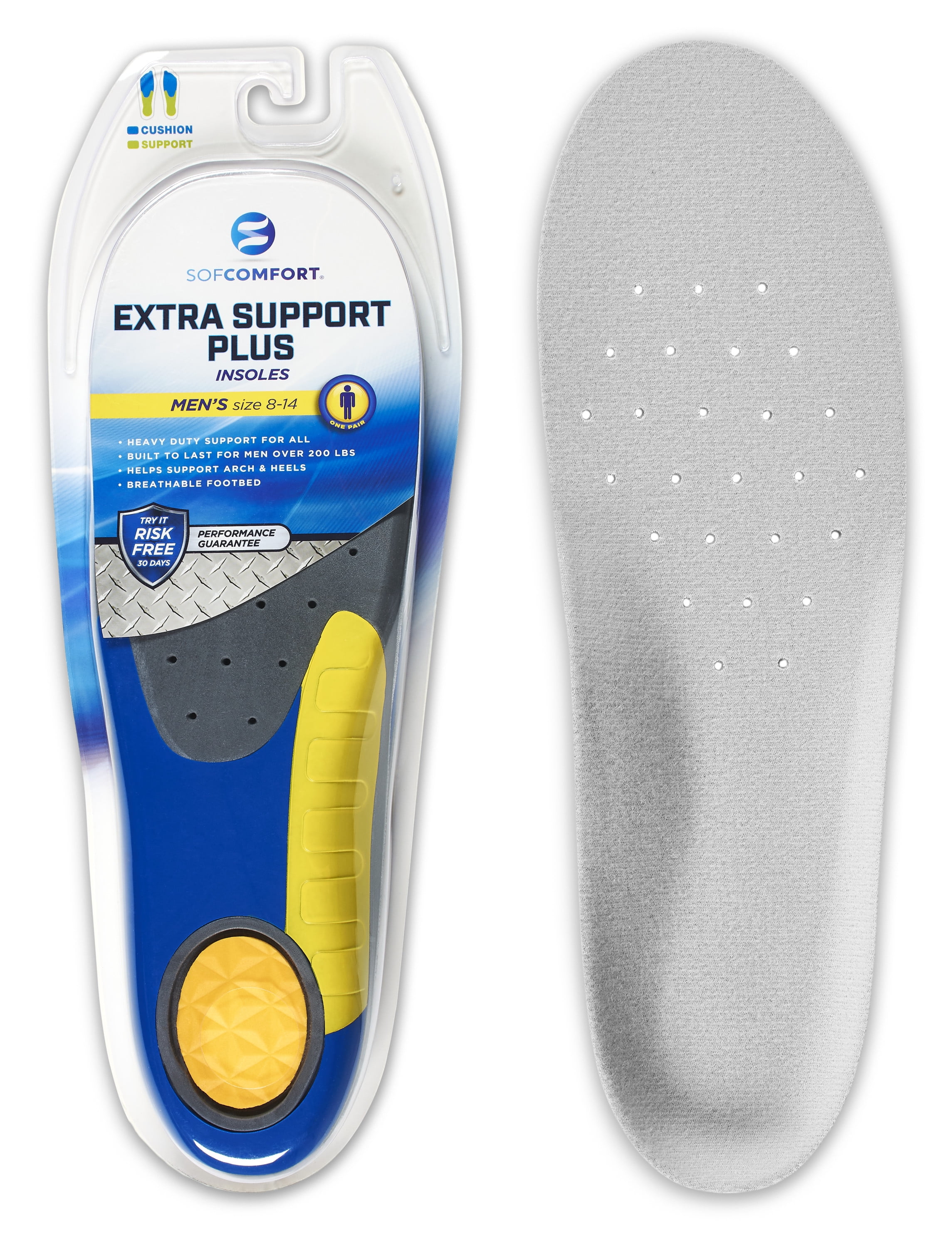 SofComfort Extra Support Plus Men's Insole Fits Size 8-14
