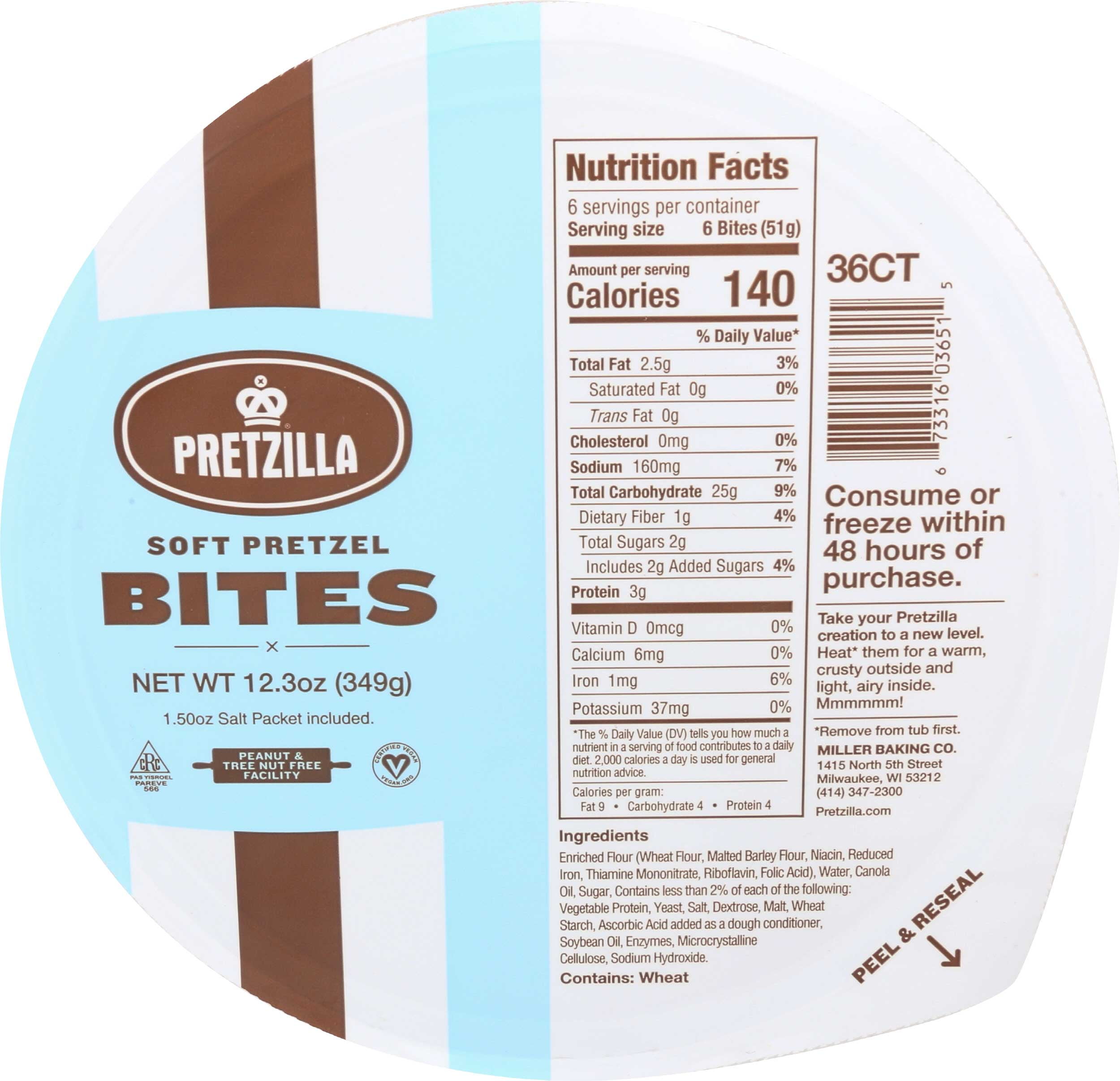 J and J Snack Super Soft Pretzel Bite, 10 gram - 350 per case ...
