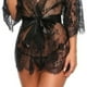 thumbnail image 4 of Lingerie Open Front Nightwear Skin Friendly Perspective Polyurethane Women Lace Nightdress Suit With Belt For Hotel ANGGREK Otros, 4 of 7