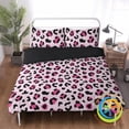 thumbnail image 2 of Juego de cama de leopardo rosa, 2 of 9