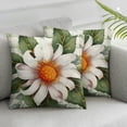 thumbnail image 3 of Spring Pillow Covers Watercolor Spring Daisy Flowers Eucalyptus Leaves Decorative Throw Pillows Spring Decorations Farmhouse Decor for Sofa Couch, 3 of 7