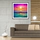 thumbnail image 1 of Cuadros Decorativos 5D bricolaje completo taladro diamante pintura puesta de sol junto al mar punto Likrtyny embutido en tela, 1 of 9
