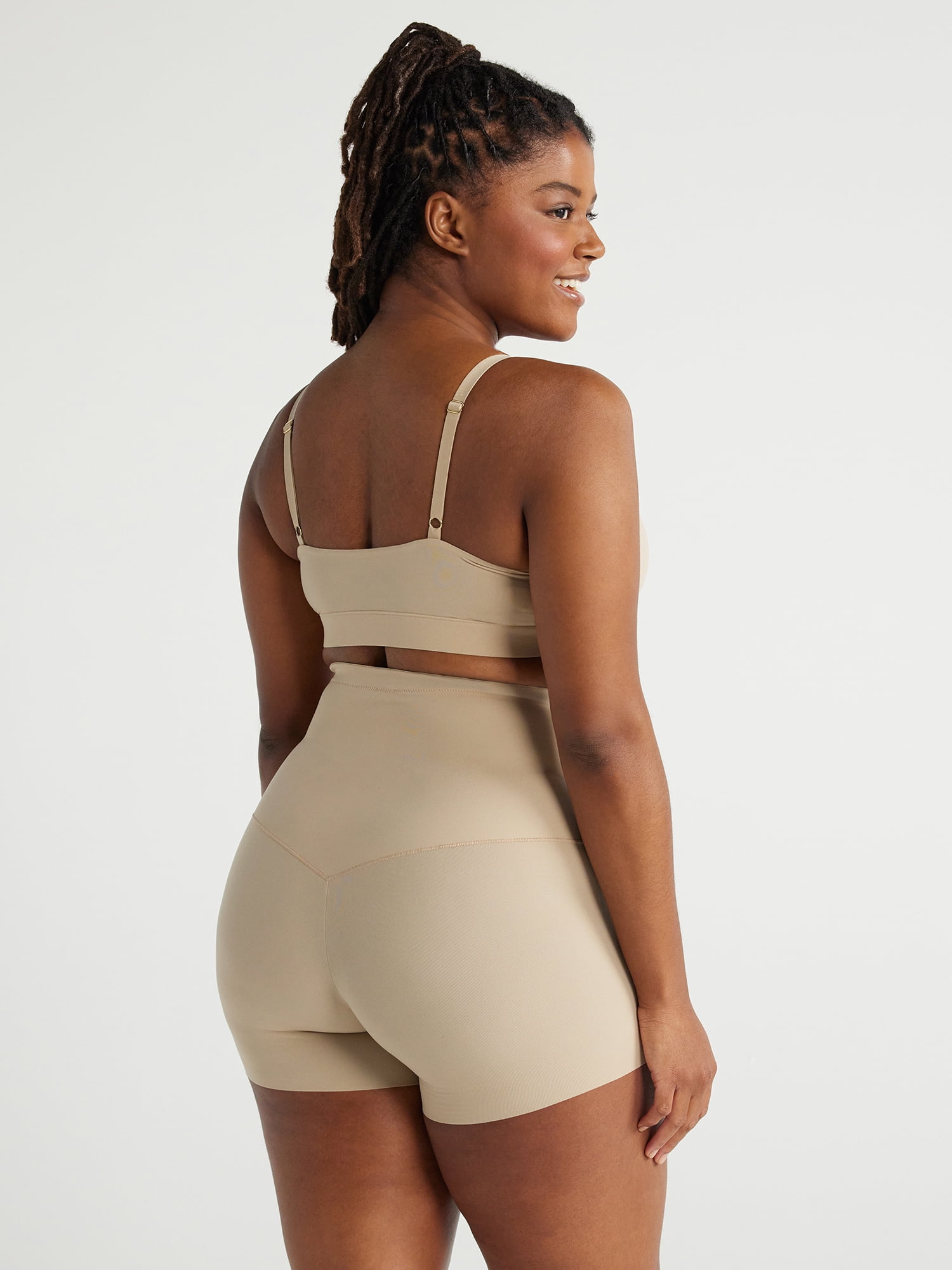 Joyspun Women's Mid-Rise Shaping Boyshorts, Sizes S-XXXL
