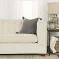 thumbnail image 3 of Rizzy Home Solid With Tonal Abstract Cotton Throw Pillow Grey, 3 of 6