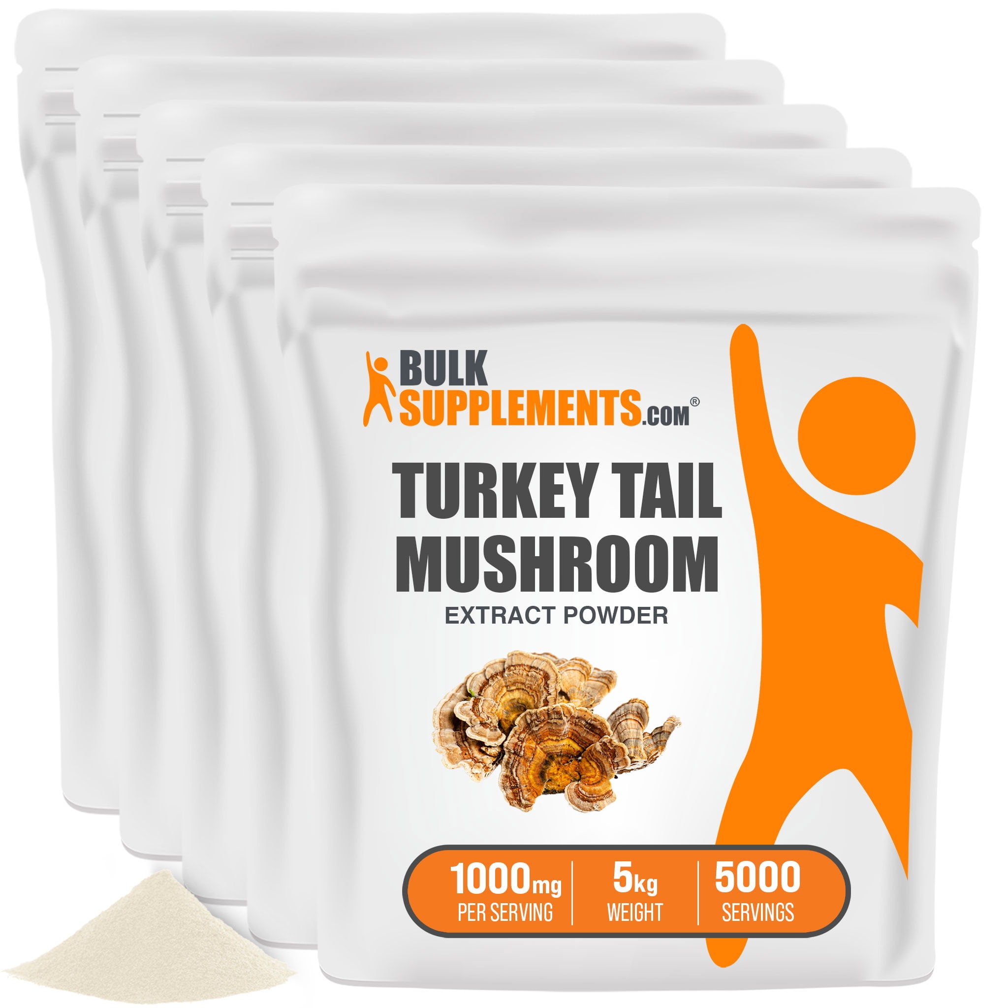 Turkey Tail Mushroom Extract Powder, 1000mg