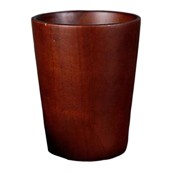 OIUR Wooden Water Cup Teacups Coffee Mug Vintage Drinking Cup for Tea Wine Handcrafted Natural Wood Drinkware Gifts for Tea Lovers