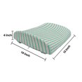thumbnail image 5 of Chevron Lumbar Pillow, Zigzag Stripes with Pastel Colors Hand Drawn Geometric Illustration, Soft Back Cushion Office Chairs with Adjustable Straps, 14" x 13", Turquoise Pink and Ivory, by Ambesonne, 5 of 7