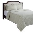 thumbnail image 1 of HOMETRENDS 3-Piece Abstract Grid Green Duvet Cover Set, King, 1 of 5