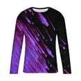thumbnail image 4 of Big and Tall T Shirts for Men S-4X Plus Size Long Sleeve Round Neck Tees Tops Trendy Shooting-Star Printed Loose Casual Pullover Comfort Tshirts Shirt, 4 of 5