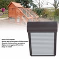 thumbnail image 4 of Automatic Chicken Coop Door, Multifunction Solar Powerd Manual Mode Brown Rolling Curtain Chicken House Door with LED Display Controller for Poultry for Duck, 4 of 7