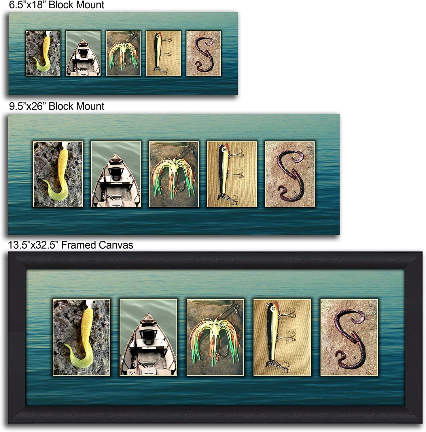 Tackle Fishing Name Art - Personalized
