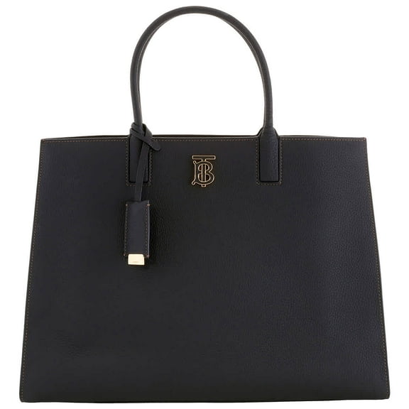 Burberry Black Grainy Leather Medium Frances Bag