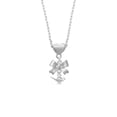 thumbnail image 2 of Delight Jewelry Aladdin's Lamp Silver tone Bow Heart Necklace, 2 of 4