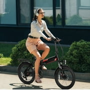Elifine 500W 20 Folding Electric Bike for Adults, Full Suspension Foldable Ebike with 5 Riding Modes, 48V 7.8Ah Battery, Aluminum Alloy Commuter Electric Bicycle for Men Women UL2849