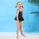 thumbnail image 1 of Traje de baño dividido para niñas pequeñas y medianas con falda de princesa de nieve linda, 1 of 6