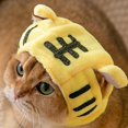 thumbnail image 4 of Mascota sombrero de dibujos animados lindo cálido cómodo sombrero para mascotas para gato perro fiesta traje accesorio, 4 of 8