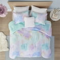 thumbnail image 4 of Ensemble de Couette Imprimée 100 pour Cent Polyester Aqua, 4 of 15
