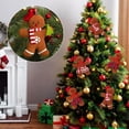 thumbnail image 4 of Monfince 3PCS Christmas Gingerbread Man Doll Pendant Christmas Tree Decoration Accessories Cloth+PP Cotton Material 9*7.5*0.5cm, 4 of 9