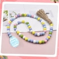 thumbnail image 3 of Bead Garland Pascua Colgante de Pared con Borlas Hecho Spring Beads Boho para Farmhouse Tiered Tray Country Easter Holiday Decoracion azul SM SunniMix Guirnalda de cuentas, 3 of 8