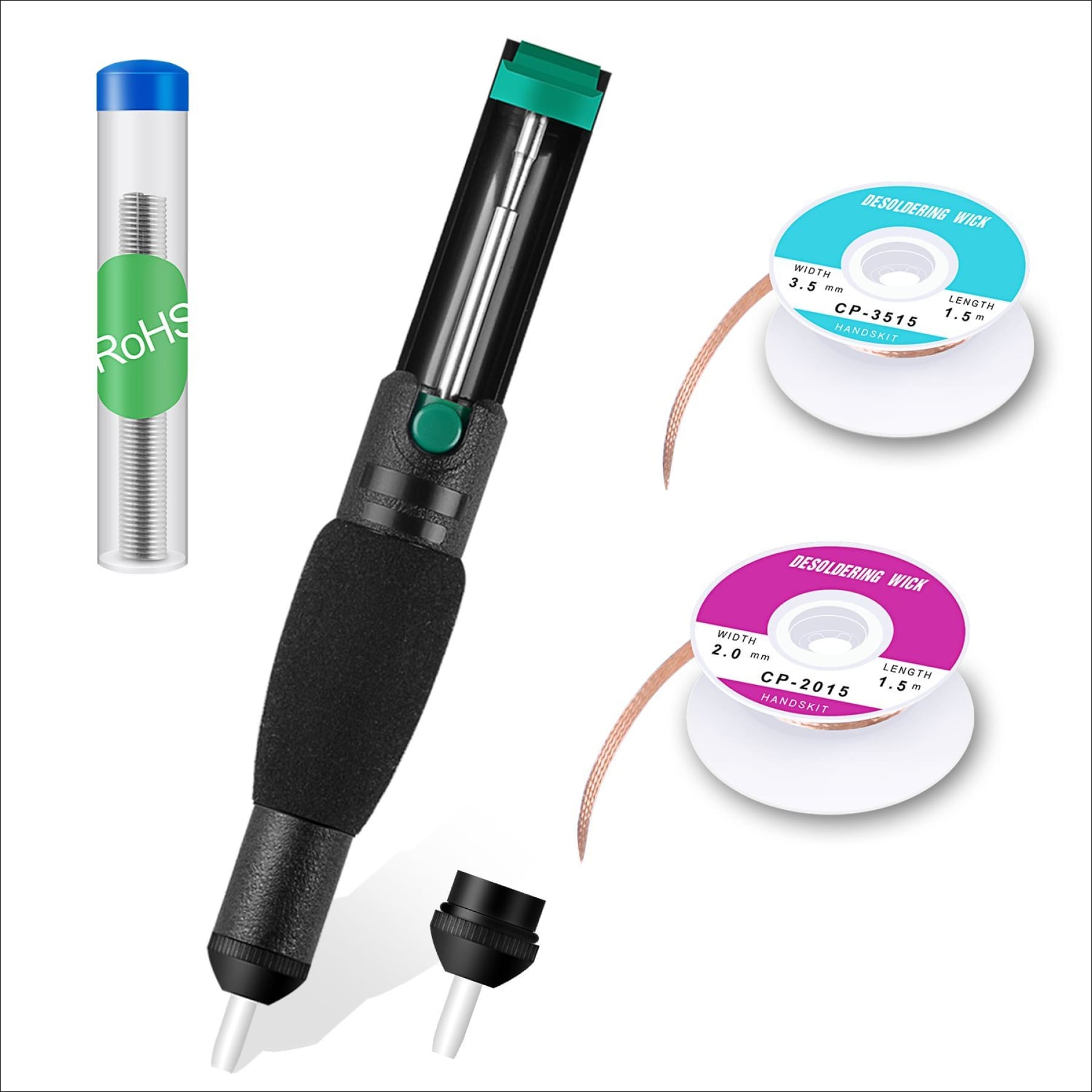 Solder Wick, Desoldering Pump or Wick & Solder Sucker Removal Tools