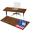 California Walnut Long Grain, variant on OfficeSimpli Table Top - 60 x 24 Inch Made in USA, Wood Desk Top for Sit Stand, Standing Desk Frame, Kitchen Countertop, Butcher Block, Workbench Table Tops for Home & Office - California Walnut