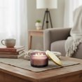 thumbnail image 2 of 14Oz 3 Wick Mauve Jar Scented Candle With Lid Patchouli/Sndlwd, 2 of 3