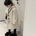 thumbnail image 6 of MXIEZI Toddler Kids Boys Girls Solid Wool Toggle Coat Jacket Winter Hooded Thicken Outwear 2-11Y, 6 of 8
