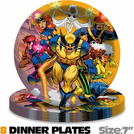 X-Men X Men Party Supplies Plates Decorations Birthday Cake Topper Banner Decor Backdrop Balloons