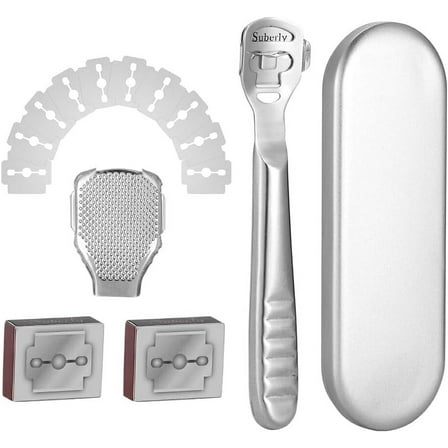 Foot File Stainless Steel Dead Skin Callus Remover Shaver Professional Portable Home Salon Scraper Manicure Tools