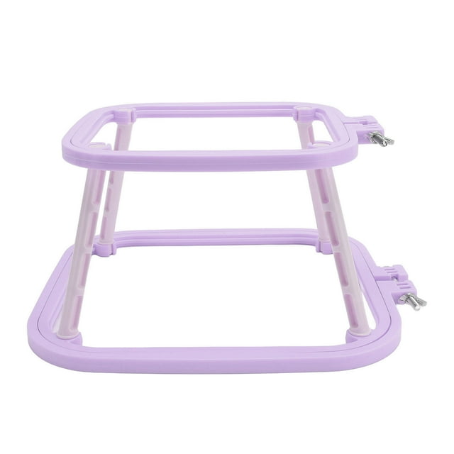 Embroidery Frame Holder, Double Layer Embroidery Hoop Secure Connection, Multi Purpose, Versatile Application for All Craft Projects, Compact and Portable for Home or Travel