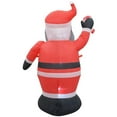 thumbnail image 4 of Jeco Géant Résistant aux Intempéries Polyester Gonflable LED Noël Gris Barbe Père Noël, 4 of 9
