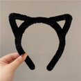 thumbnail image 1 of Aro para el pelo con forma de oreja de gato para mujer, popular aro para el pelo con pinza para la cabeza, accesorio para el pelo de Joker para lavarse la cara, uso multifuncional, 1 of 6