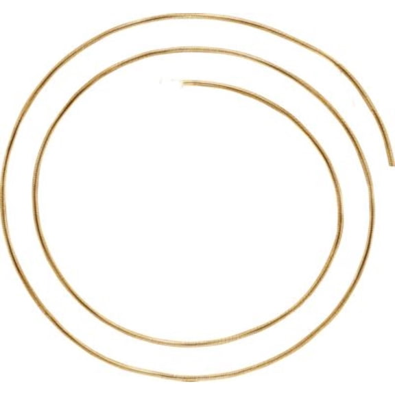 7" 1.0 mm Round, Snake Chain in 14k Yellow Gold