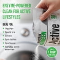 thumbnail image 4 of Rockin’ Green Active Wear Laundry Detergent - Unscented Laundry Detergent Powder & Odor Eliminator - Workout Clothes & Sportswear - Safe for Sensitive Skin - 90 Loads, 4 of 5