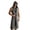 Gray, variant on LEKWK Renaissance Hooded Cloak Men Sleeveless Medieval Surcoat with Belt Soft Casual Viking Tunic Wizard Cloak Halloween Costume