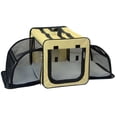 thumbnail image 3 of Pet Life Capacious Dual-Expandable Wire Folding Lightweight Collapsible Travel Pet Dog Crate, 3 of 9