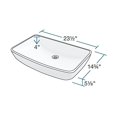 thumbnail image 3 of Polaris V350-W White Porcelain Vessel Sink, 3 of 6
