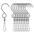 thumbnail image 1 of 10pcs Crochets Pivotants en Acier Inoxydable Clips 360 Degrés de Suspension Rotative, 1 of 8