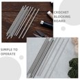 thumbnail image 2 of Raindrops  20 Pcs Crochet Blocking Pin Kit Knitting Accessories Pins Silver, 2 of 7