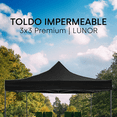 thumbnail image 2 of Toldo Plegable Reforzado 3x3m NINON LUNOR Lona Oxford 600D Impermeable y Protección UV, 2 of 9