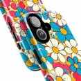 thumbnail image 2 of Retro Daisy Flower Phone Case, Colorful 70s Pop Art Floral Pattern iPhone Cover, Vibrant Groovy Protective Case for iPhone 16 15 14 13 12 11 Plus Pro Max Mini, 2 of 6