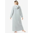 thumbnail image 2 of Dreams & Co. Plus Size Long Hooded Fleece Sweatshirt Robe, 2 of 5