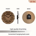 thumbnail image 7 of 2D Flat 1pc 10Inch Wooden Gothic Bat and Skull Wall Clock Round Wooden Decorative Clock with Roman Numerals, Easy-to-Read Design for Home, Kitchen, Bedroom, Unique Birthday or Holiday Gift, 7 of 7