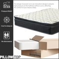 SIMING 9Inch Medium Firm Pillowtop Pocketed Coil Hybrid Mattress And 4