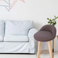 thumbnail image 5 of Short Chair Seat Cover Thick Elastic Fabric Celebrations home and hotel Slipcover Polyester Washable Skin-Friendly Comfortable - Coffee, 5 of 8