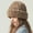 Coffee, variant on Cute Fuzzy Beanie Hat for Women, Skin-Friendly Plush Warm Woolen Hat, Winter Faux Fur Animal Hat Cap
