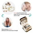 thumbnail image 4 of Bee Travel Portable Square Jewelry Box Organizing Rings Earrings Necklaces Bracelets for Girls Women, 4 of 6