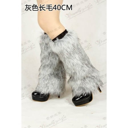

LSFYSZD Women s Anti-Slip Leg Warmers Solid Color/Multi-Color Thicken Socks Windproof Legs Protector